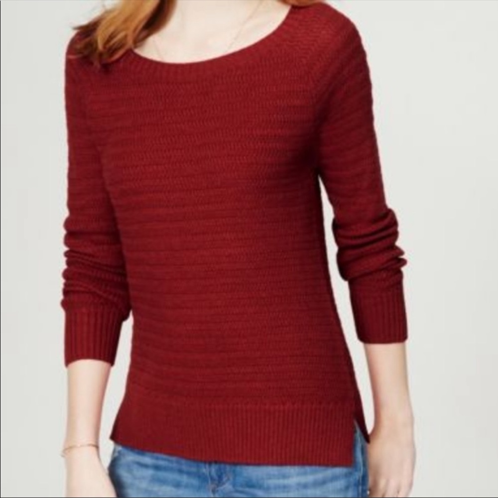 Ann Taylor LOFT Basketweave Sweater Size M
